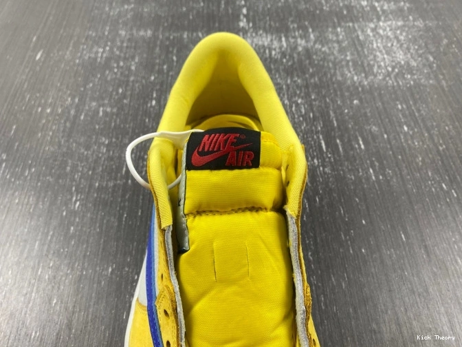 Kicktheory Canary Air 1 Low Jordan x Travis DZ4137-700 Scott OG 0702